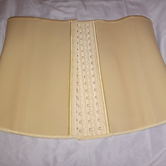 Hourglass Angel Other - Beige Hourglass Angel Latex Waist Trainer – 3 Hook Shapewear for Instant Curves